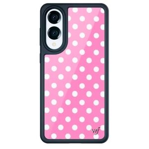 Pink Polka Dot White Spots Wildflower Case Samsung Galaxy S25 Edge MSRP $37 NEW